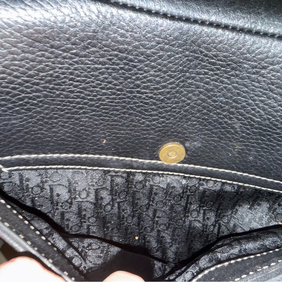 Dior Black Leather Saddle Bag vintage - Picture 3 of 10